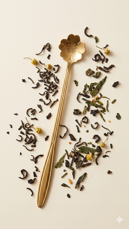 Gold Floral Tea Spoon