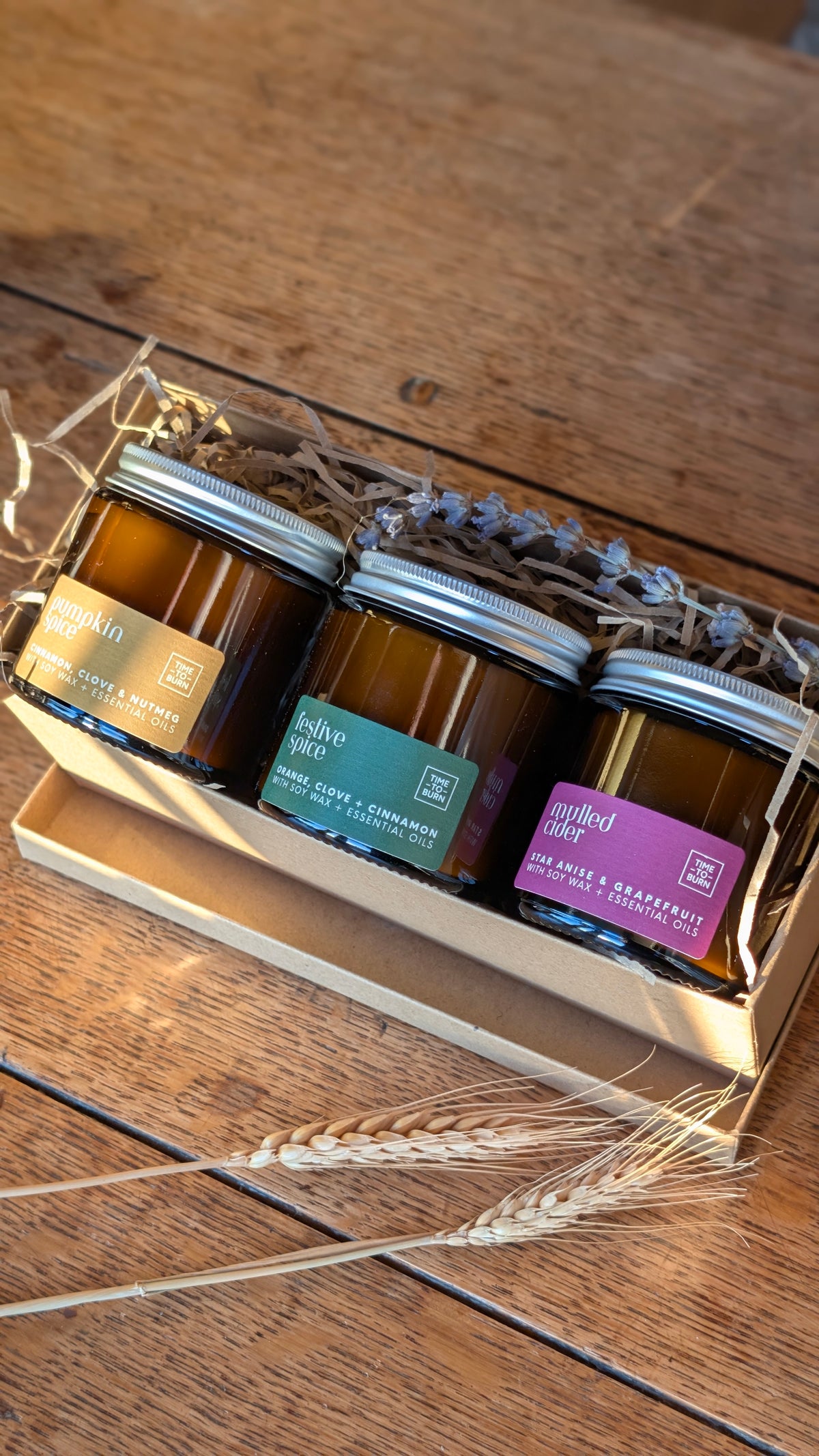 Autumn Winter Candle Gift Box