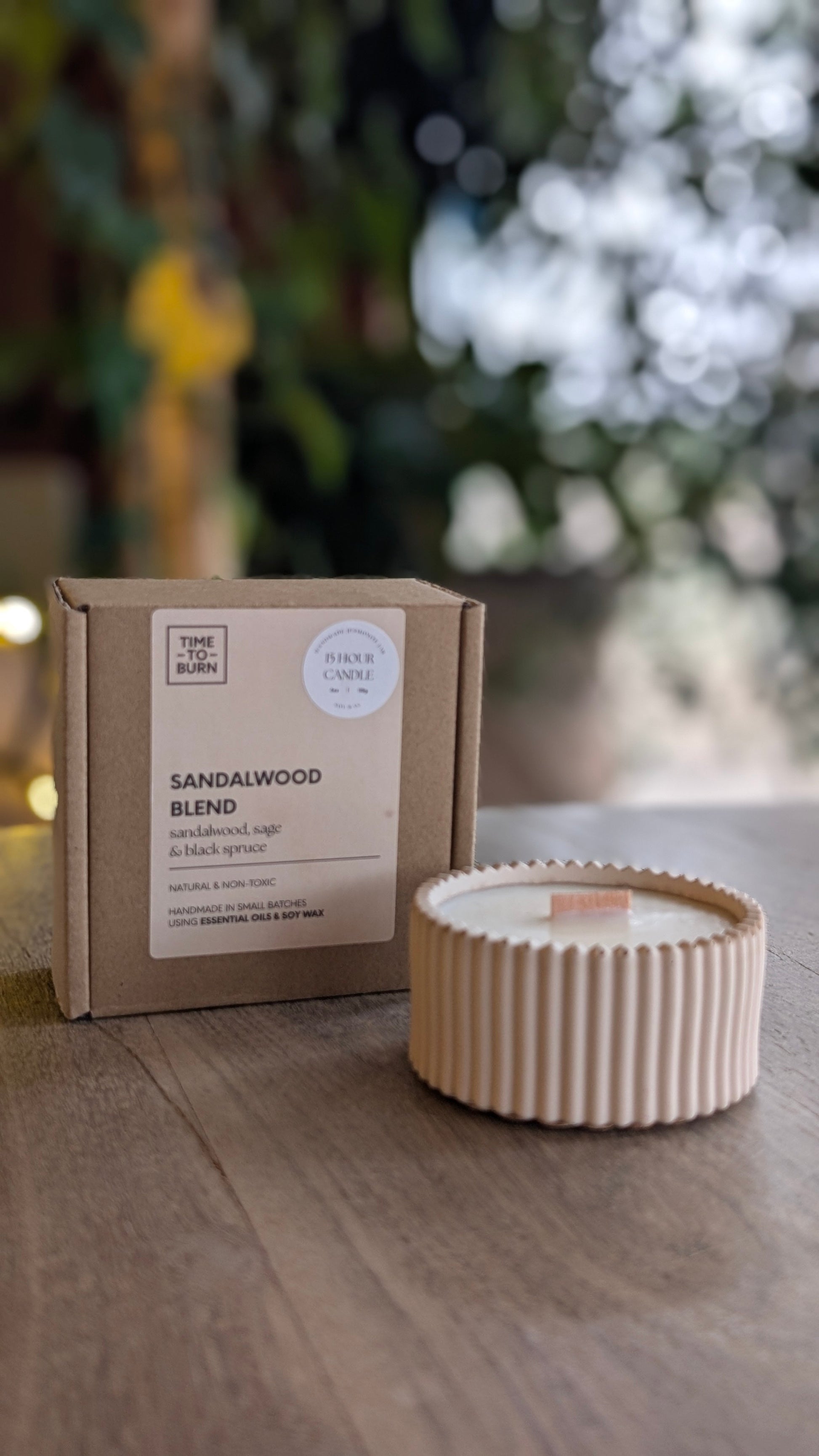 Sandalwood Black Spruce and Sage | 15 Hour Candle - Candle