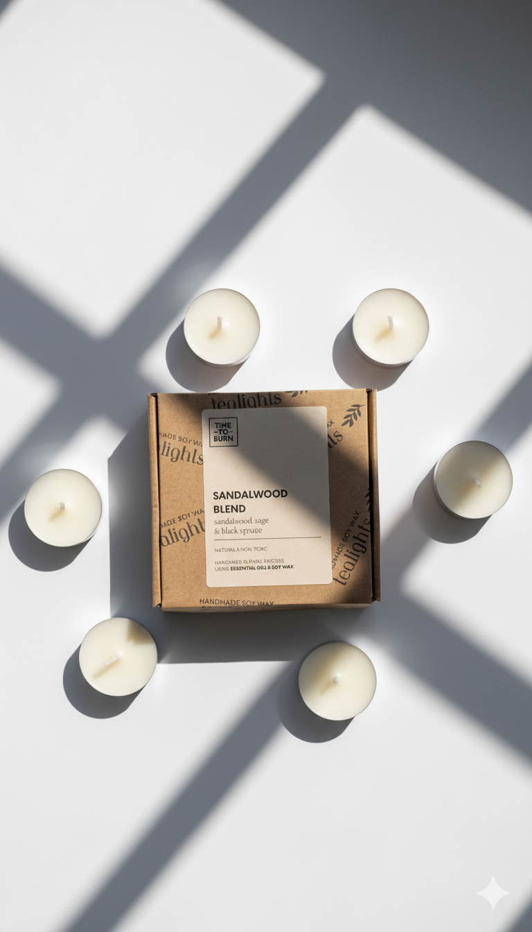 Sandalwood Black Spruce & Sage Tealights - Tealights