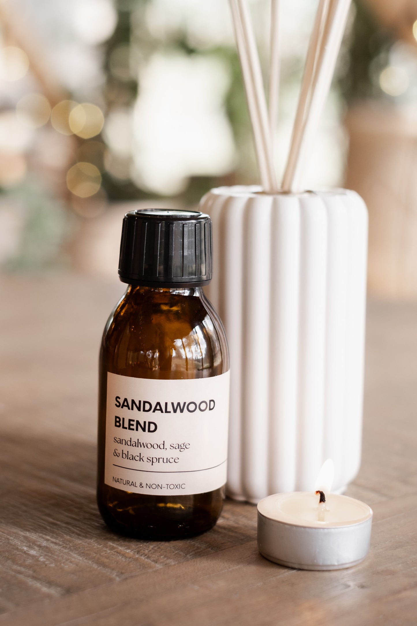 Sandalwood Sage and Black Spruce Reed Diffuser - Diffuser