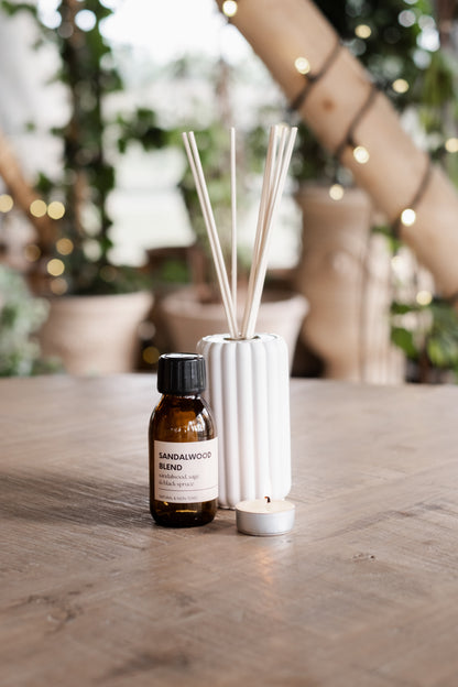 Sandalwood Sage and Black Spruce Reed Diffuser - Diffuser