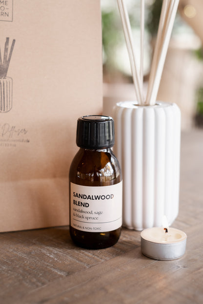 Sandalwood Sage and Black Spruce Reed Diffuser - Diffuser