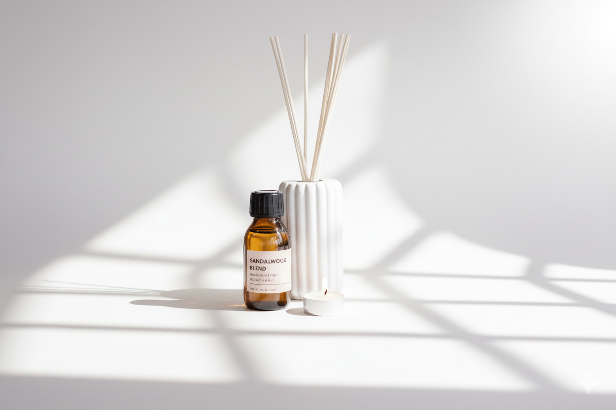 Sandalwood Sage and Black Spruce Reed Diffuser - Diffuser