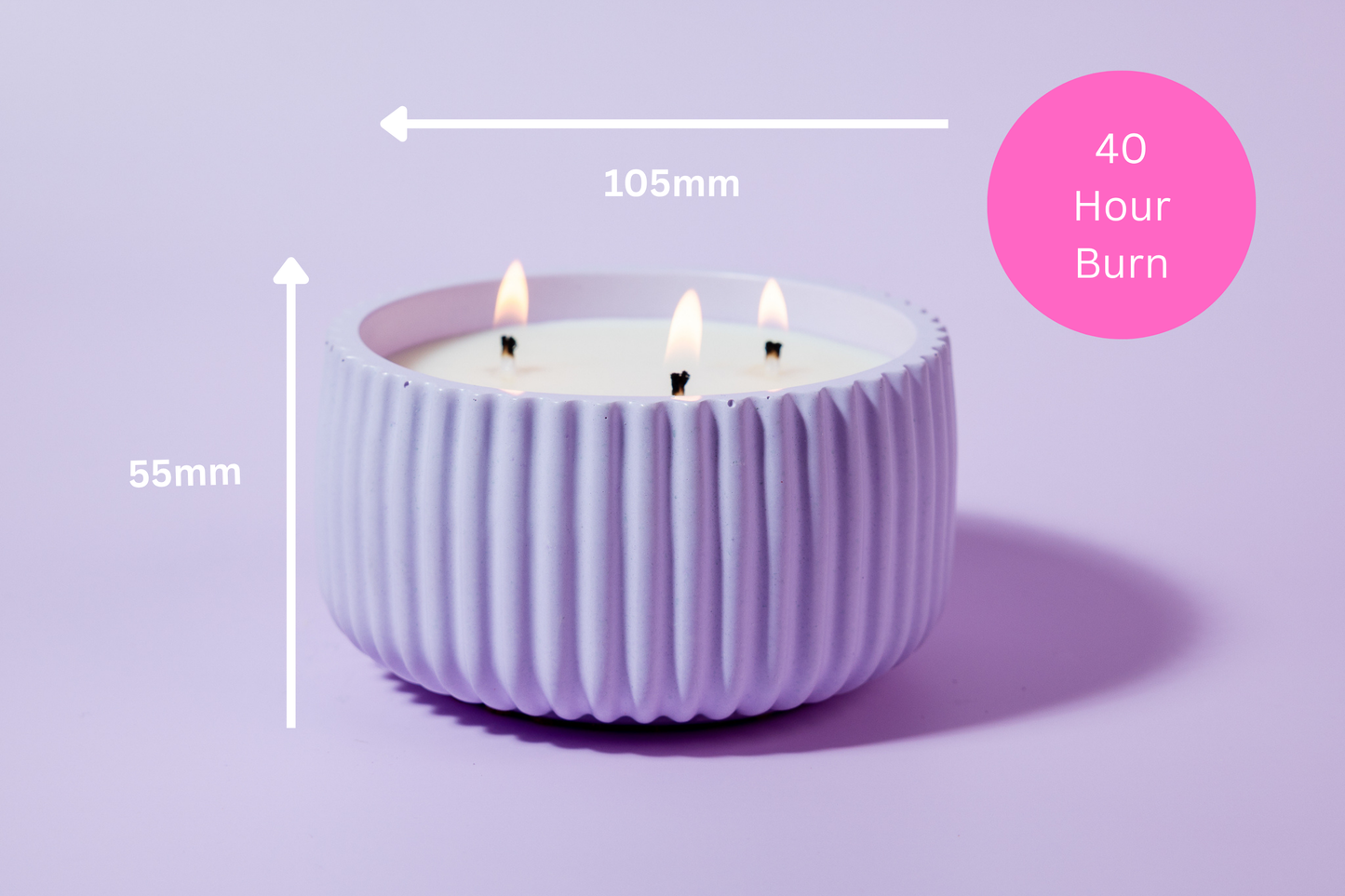 At the Spa (Lavender): 40 Hour Triple Wick Candle