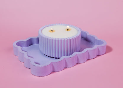 Squiggly Tealight + Candle Trays - Various Colours - Tealight Holder