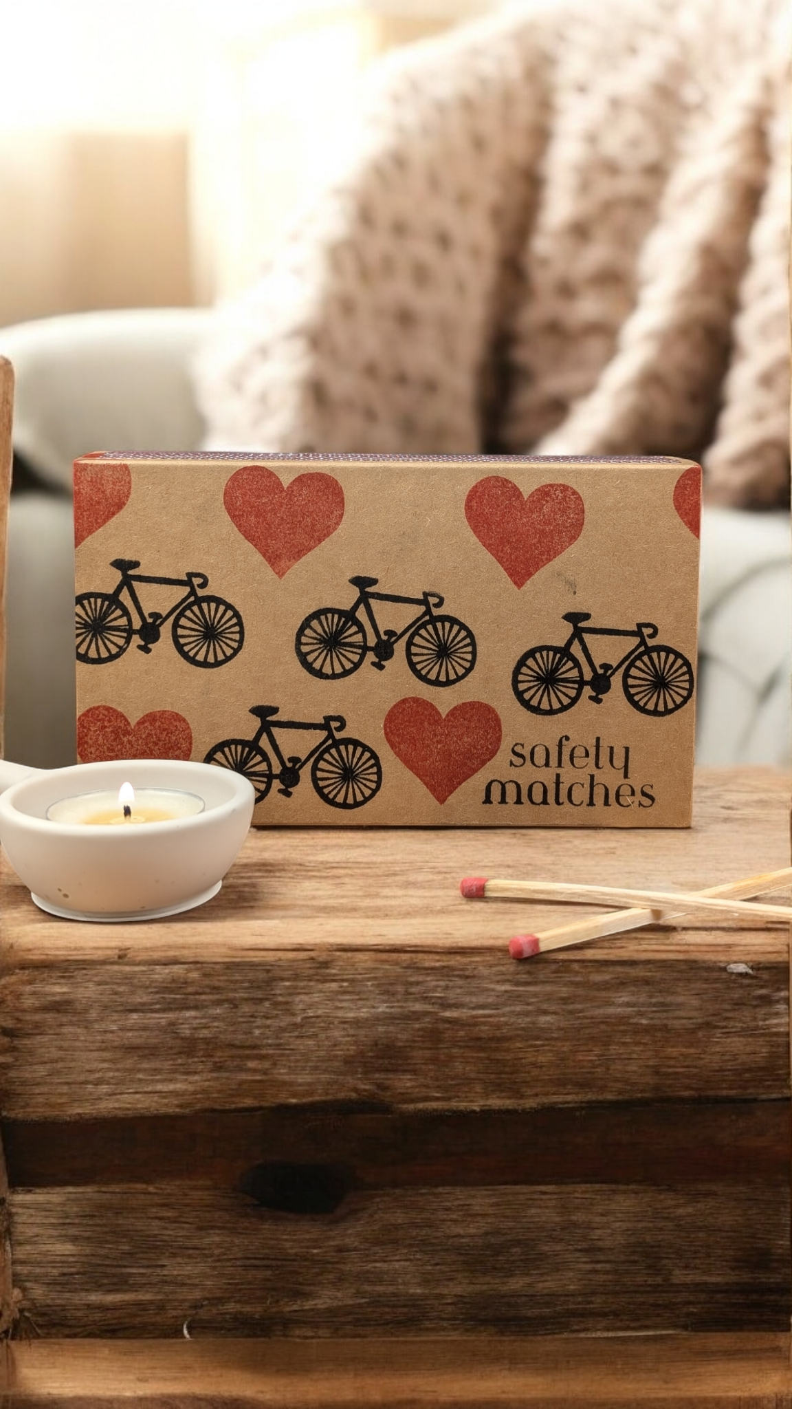 XL 15cm Luxury Love Bike Matches - Matches